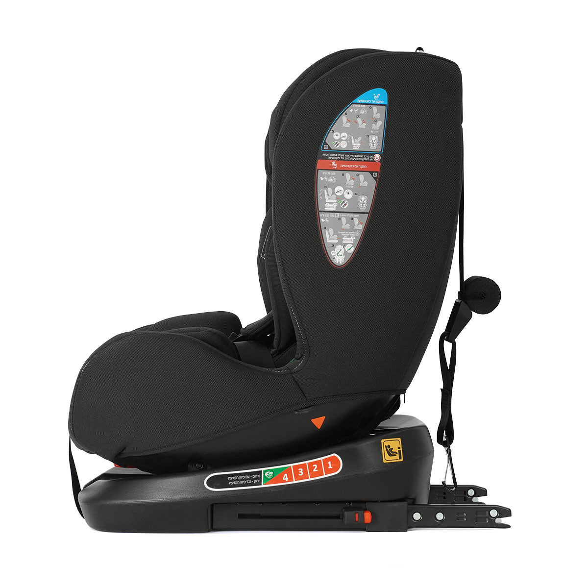 כיסא בטיחות מסתובב טוויגי ראיין 360 – Twigy Ryan 360 אפור