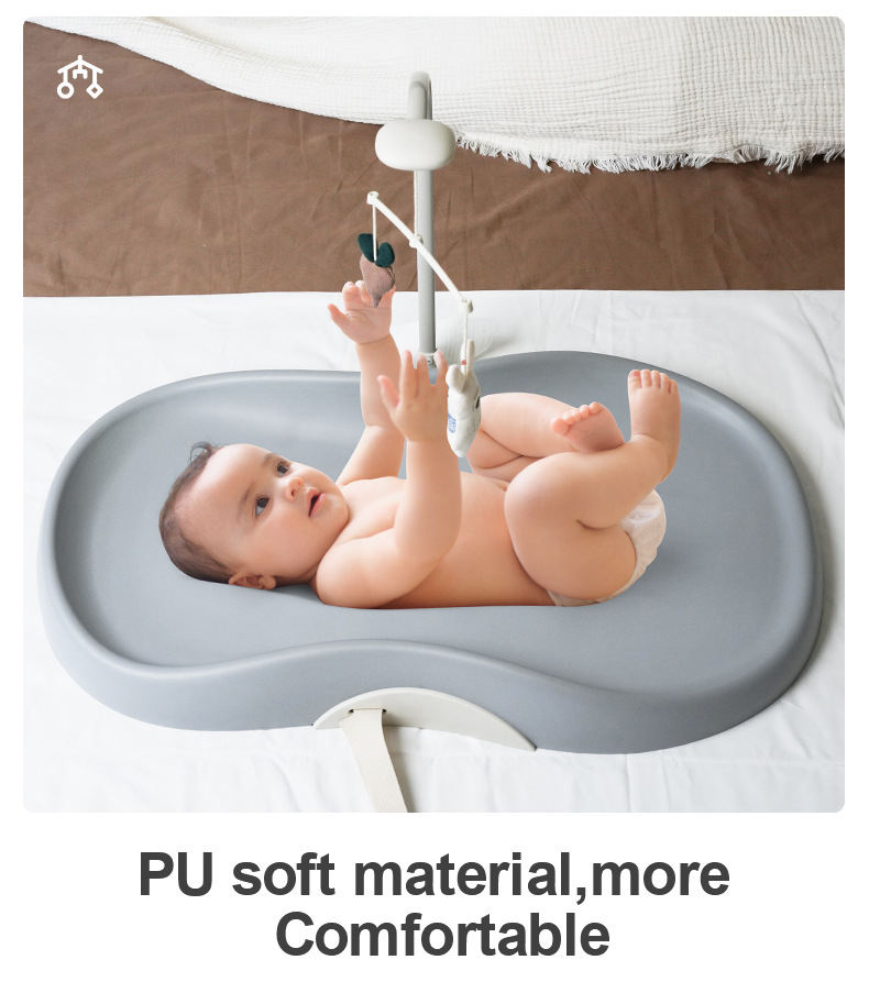 משטח החתלה מסיליקון עם חגורות ומובייל