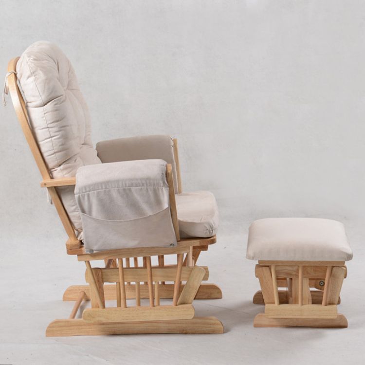 כורסאת הנקה דלוקס סרניטי– גב מתכוונן, הדום מתנדנד, צבע בז' | כורסאות הנקה