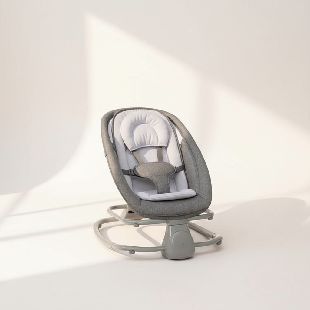 מאסטלה 4 ב-1 – נדנדה חשמלית וטרמפולינה עם מגש אוכל נשלף