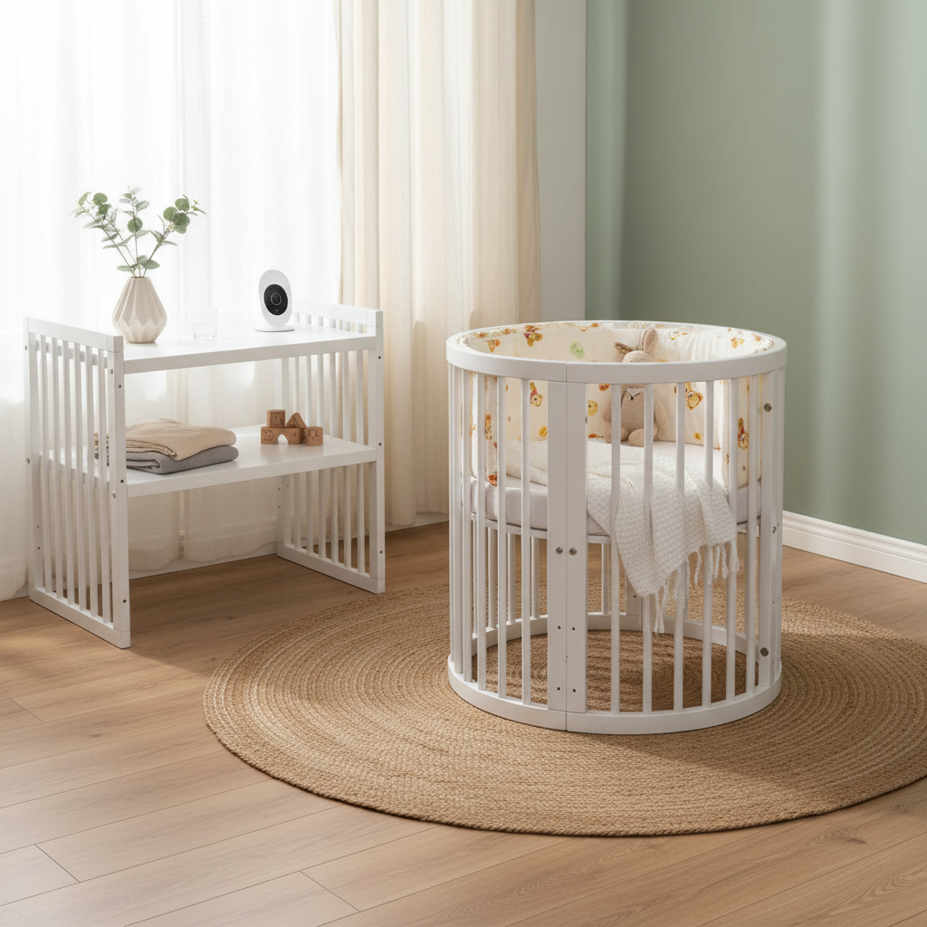 קן לציפור 4 ב-1 – עריסה ומיטת תינוק דגם D-2 | רהיטים לתינוק