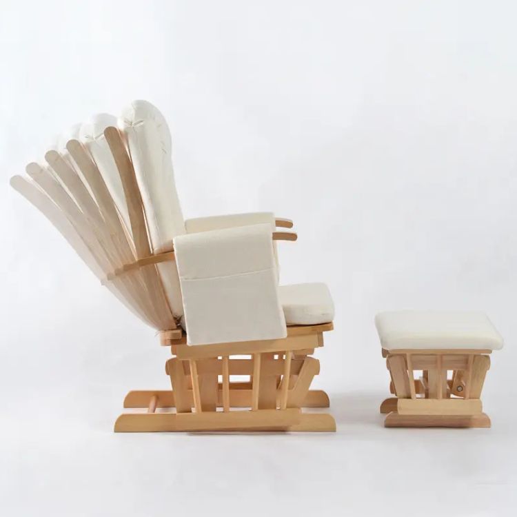 כורסאת הנקה דלוקס סרניטי– גב מתכוונן, הדום מתנדנד, צבע בז' | כורסאות הנקה