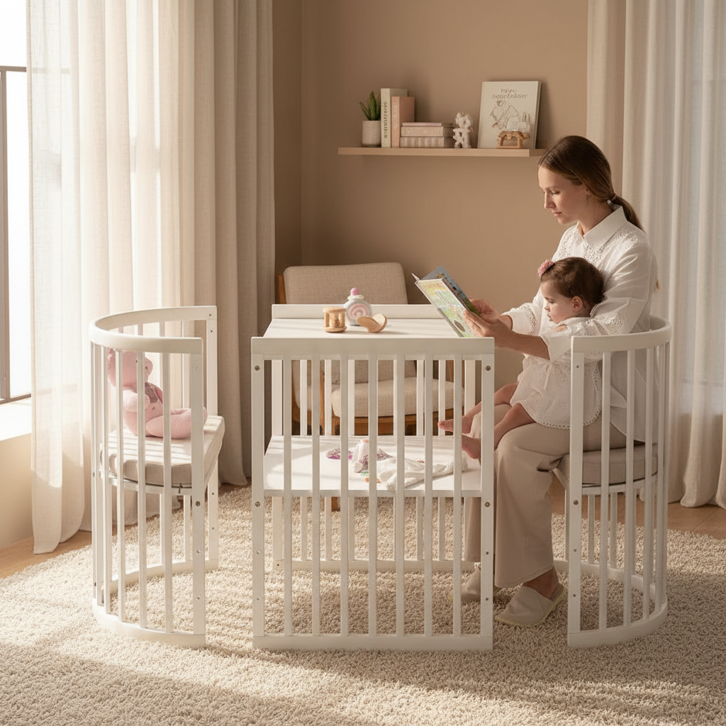 קן לציפור 4 ב-1 – עריסה ומיטת תינוק דגם D-2 | רהיטים לתינוק