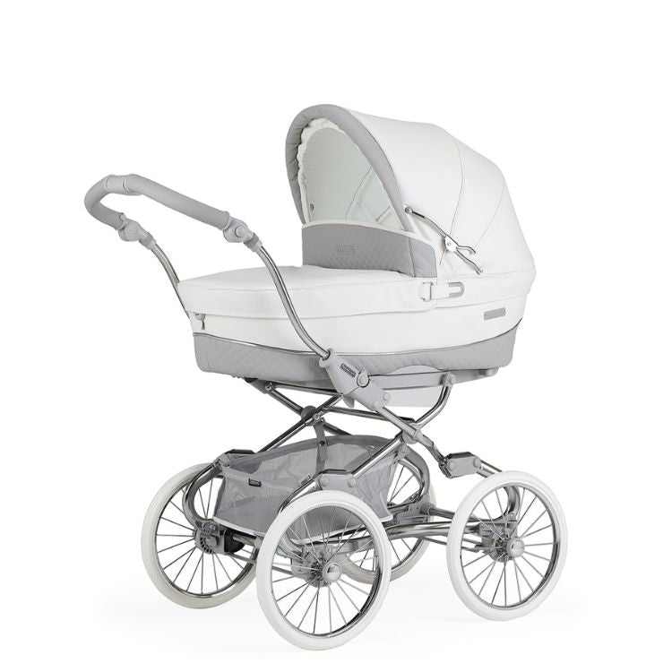 בבהקאר סטיילו SP215 לבן עם אפור קפיטונאז'