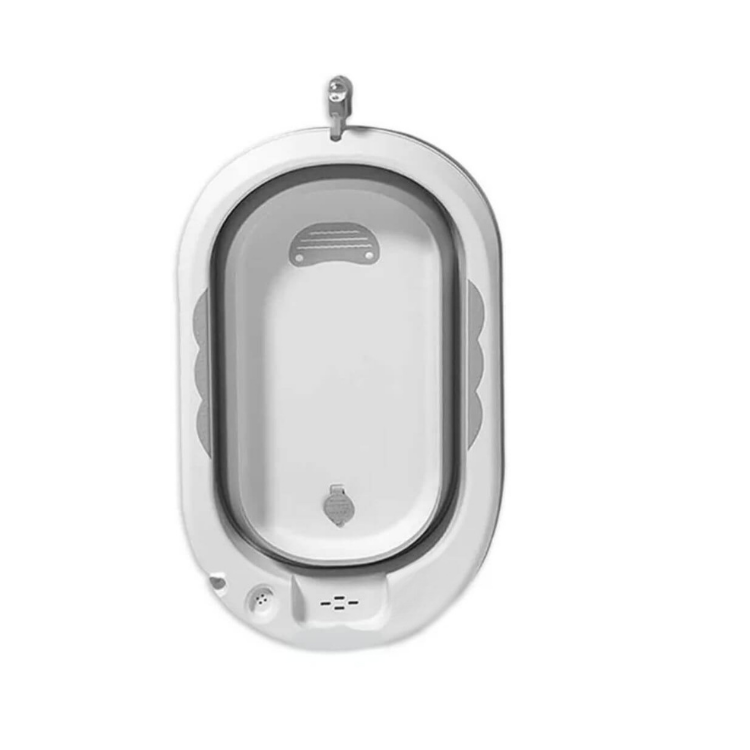 אמבטיית סיליקון מתקפלת – עם צפקל ומשפך | אמבטיה לתינוק