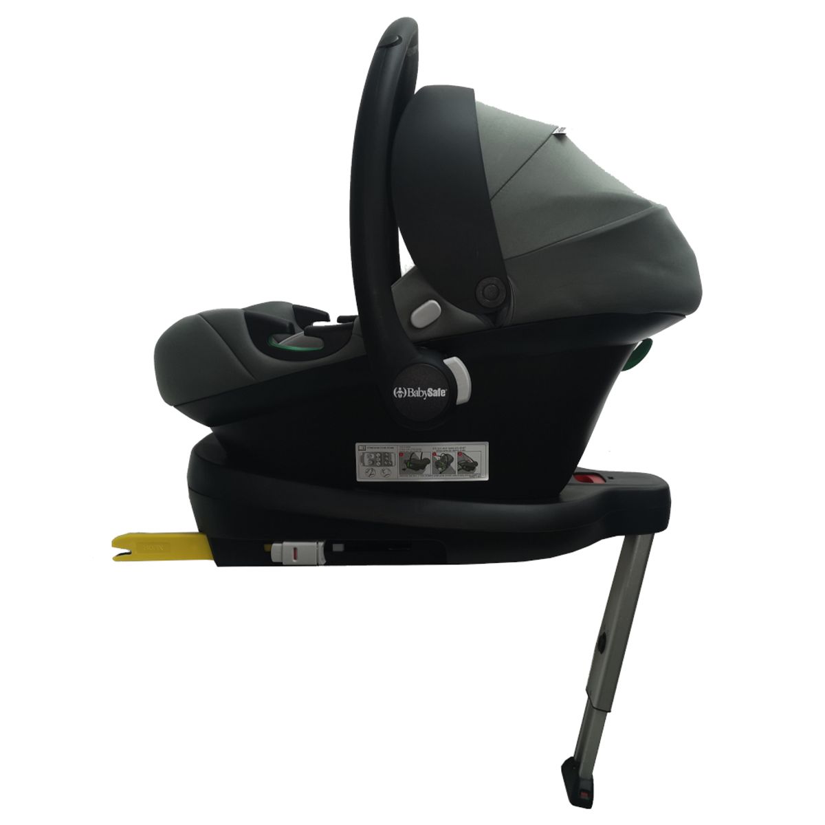 סלקל i-Size עם בסיס איזופיקס צבע אפור בייבי סייף baby safe