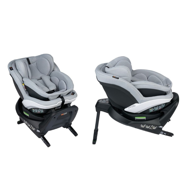 Be safe– כיסא בטיחות מסתובב 360° משולב בוסטר עם רגלית | בטיחות ברכב