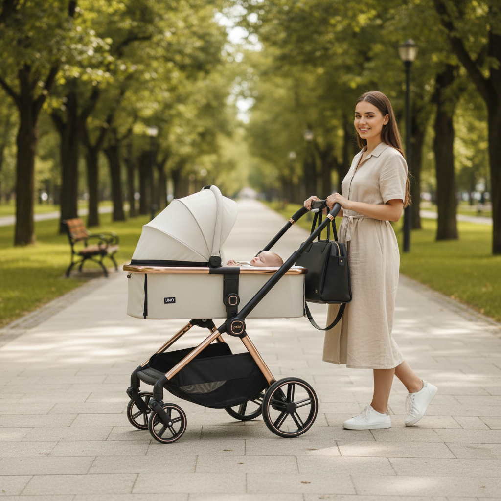 JANE חבילת לידה מקיפה – עגלה, מיטה מתרחבת ושידה | חבילת לידה