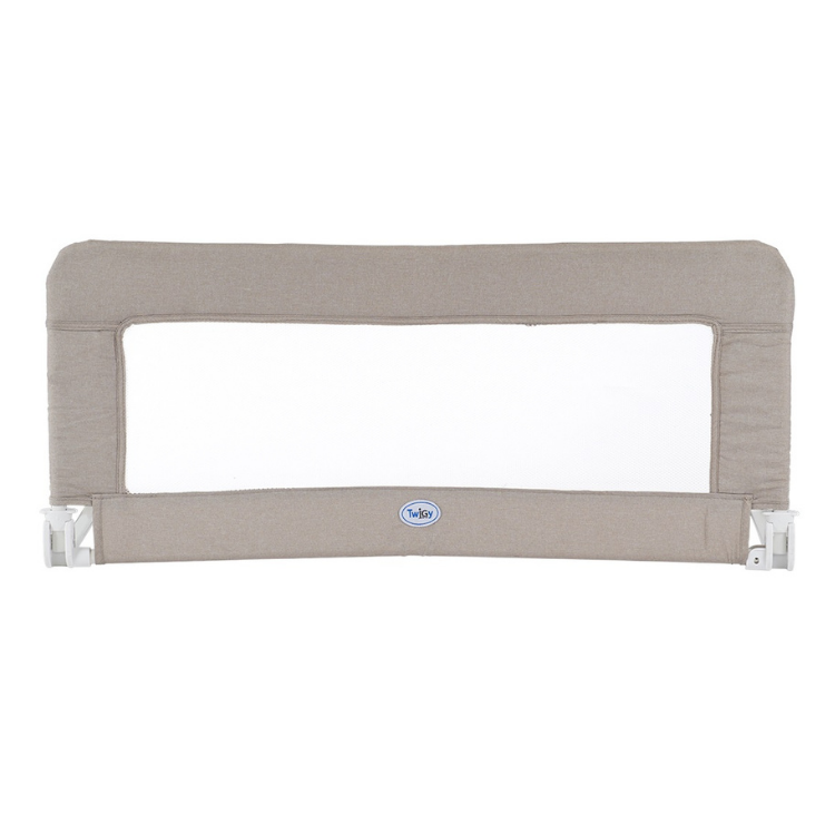 מגן מיטה טוויגי 95 ס״מ – גובה 41 ס״מ, בז' | מגיני מיטה