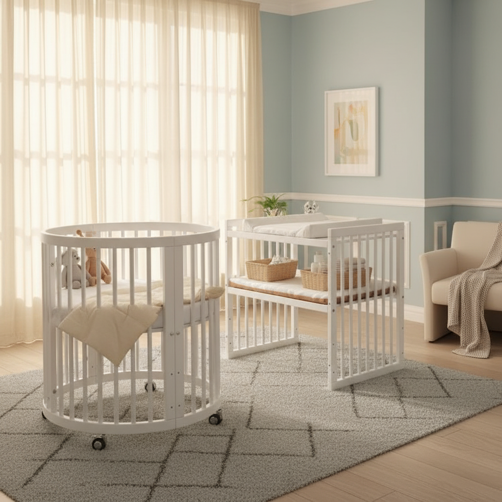 קן לציפור 4 ב-1 – עריסה ומיטת תינוק דגם D-2 | רהיטים לתינוק