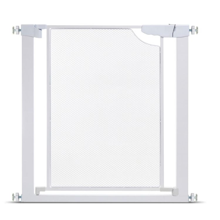 שער בטיחות רשת מתכת לבן דגם ללא קדיחה 77 ס״מ