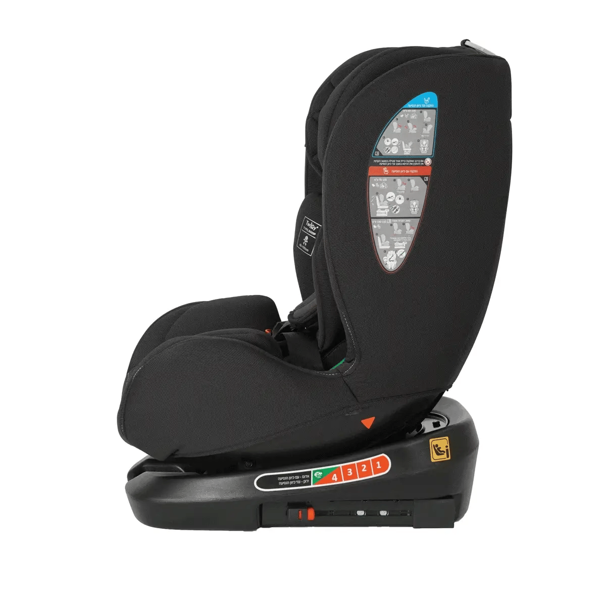 כיסא בטיחות מסתובב טוויגי ראיין 360 – Twigy Ryan 360 אפור