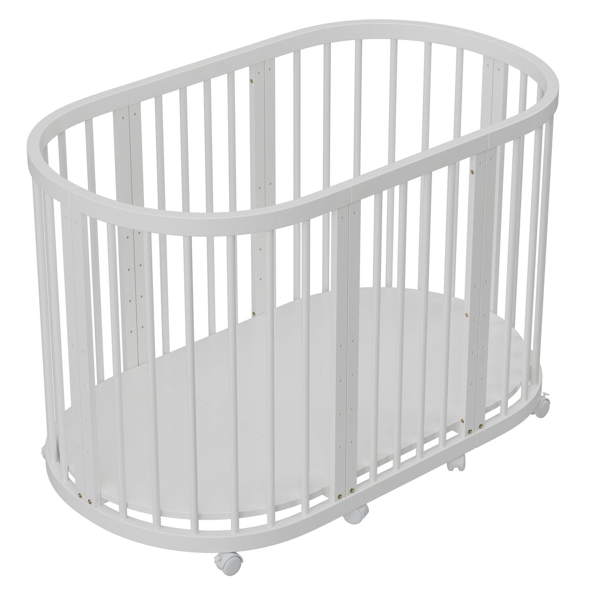 קן לציפור 4 ב-1 –דגם D-1 עריסה ומיטת תינוק לבן