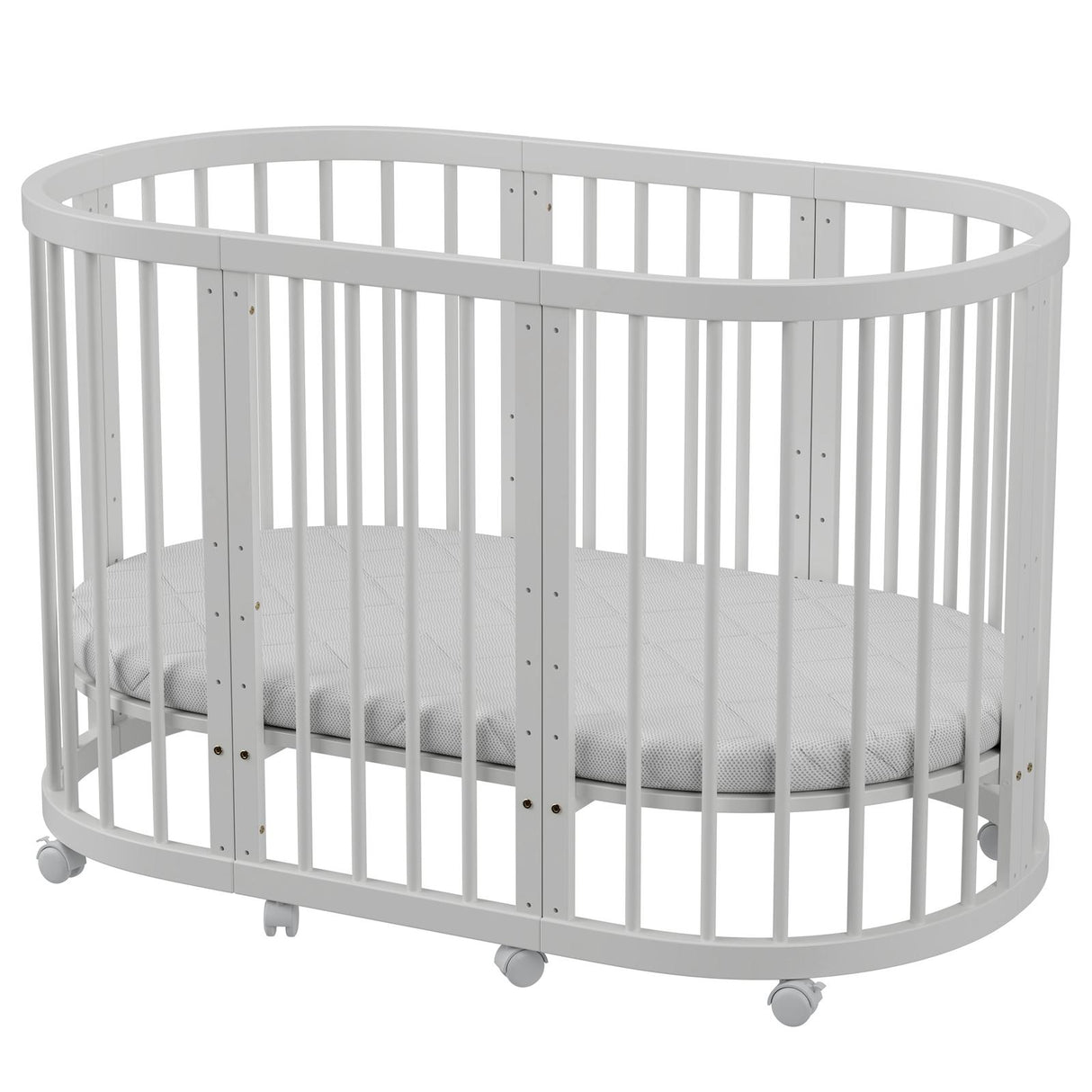 קן לציפור 4 ב-1 –דגם D-1 עריסה ומיטת תינוק לבן