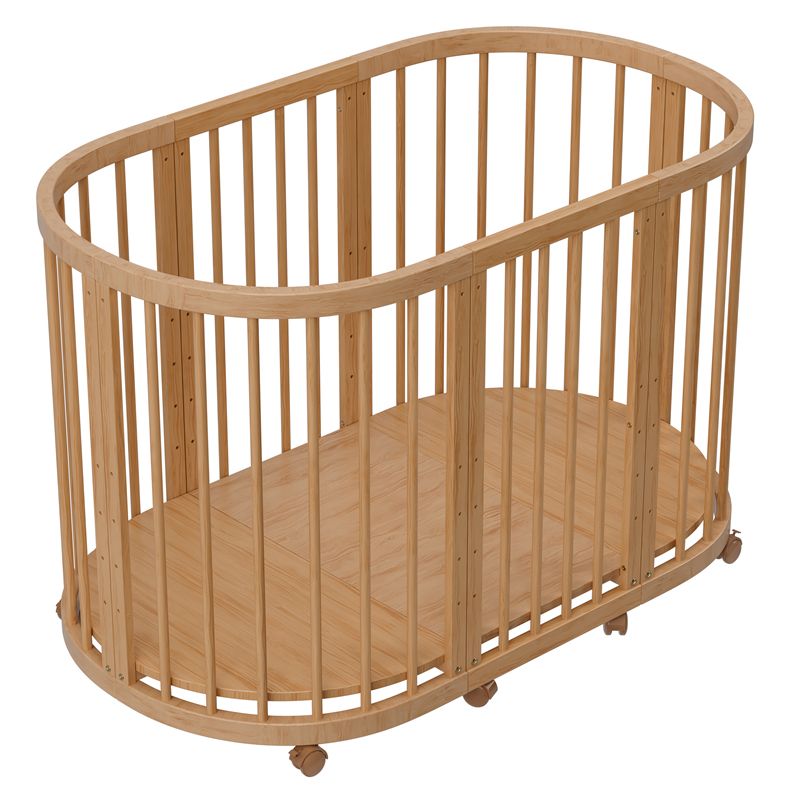 קן לציפור 4 ב-1 –דגם D-2 עריסה ומיטת תינוק צבע עץ