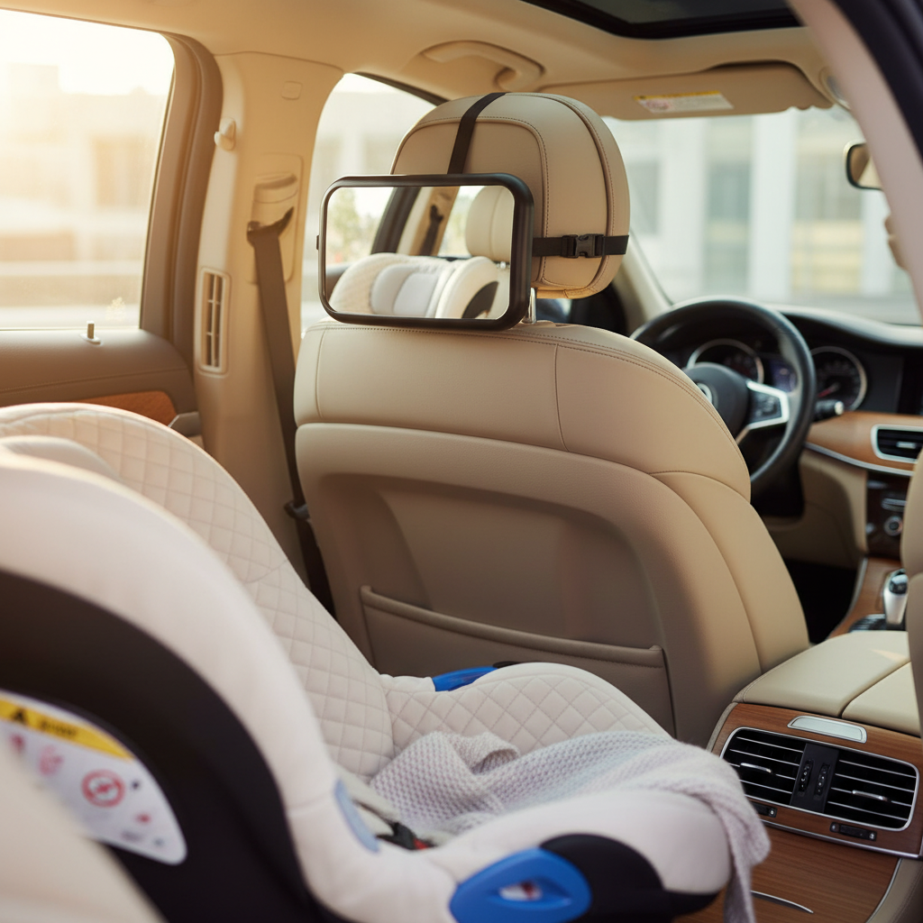 BE CARE – מראה אחורית רחבה מתכווננת לצפייה בתינוק | בטיחות לרכב