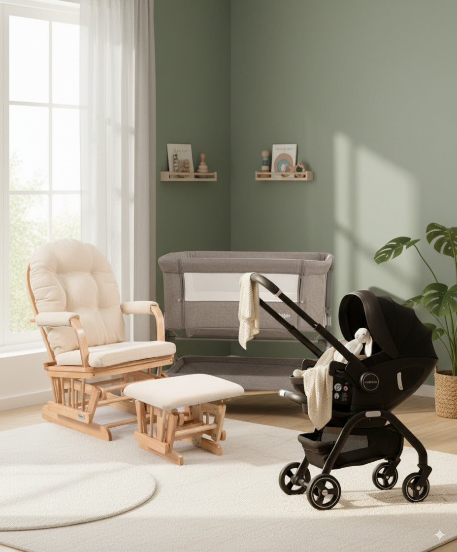 הופלה חבילת לידה מושלמת – סלקל i‑Size, עריסה וכורסאת הנקה