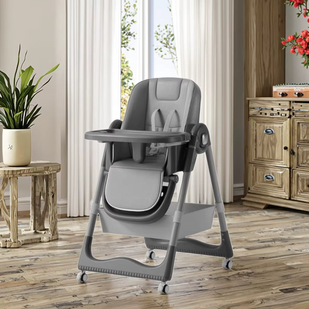 כיסא אוכל מתקפל 4 צבעים לבחירה – ריפוד דמוי עור PU