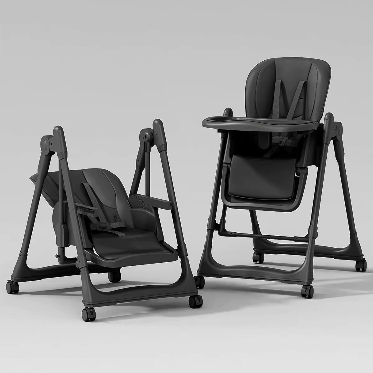 כיסא אוכל מתקפל 4 צבעים לבחירה – ריפוד דמוי עור PU