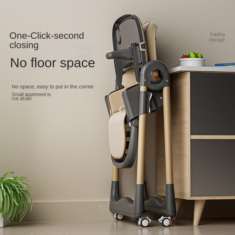 כיסא אוכל מתקפל 4 צבעים לבחירה – ריפוד דמוי עור PU