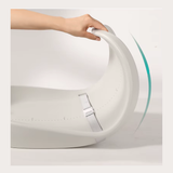 משטח החתלה מסיליקון גדול  עם חגורות צבע בז