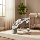 מאסטלה 4 ב-1 – נדנדה חשמלית וטרמפולינה עם מגש אוכל נשלף