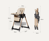 כיסא אוכל מתקפל 4 צבעים לבחירה  – ריפוד דמוי עור PU