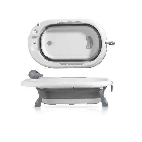 אמבטיית סיליקון מתקפלת – עם צפקל ומשפך | אמבטיה לתינוק