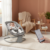 מאסטלה 4 ב-1 – נדנדה חשמלית וטרמפולינה עם מגש אוכל נשלף