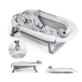 אמבטיית סיליקון מתקפלת – עם צפקל ומשפך | אמבטיה לתינוק