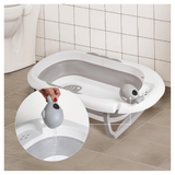 אמבטיית סיליקון מתקפלת – עם צפקל ומשפך | אמבטיה לתינוק