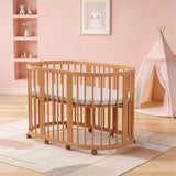 קן לציפור 4 ב-1 –דגם D-2 עריסה ומיטת תינוק צבע עץ