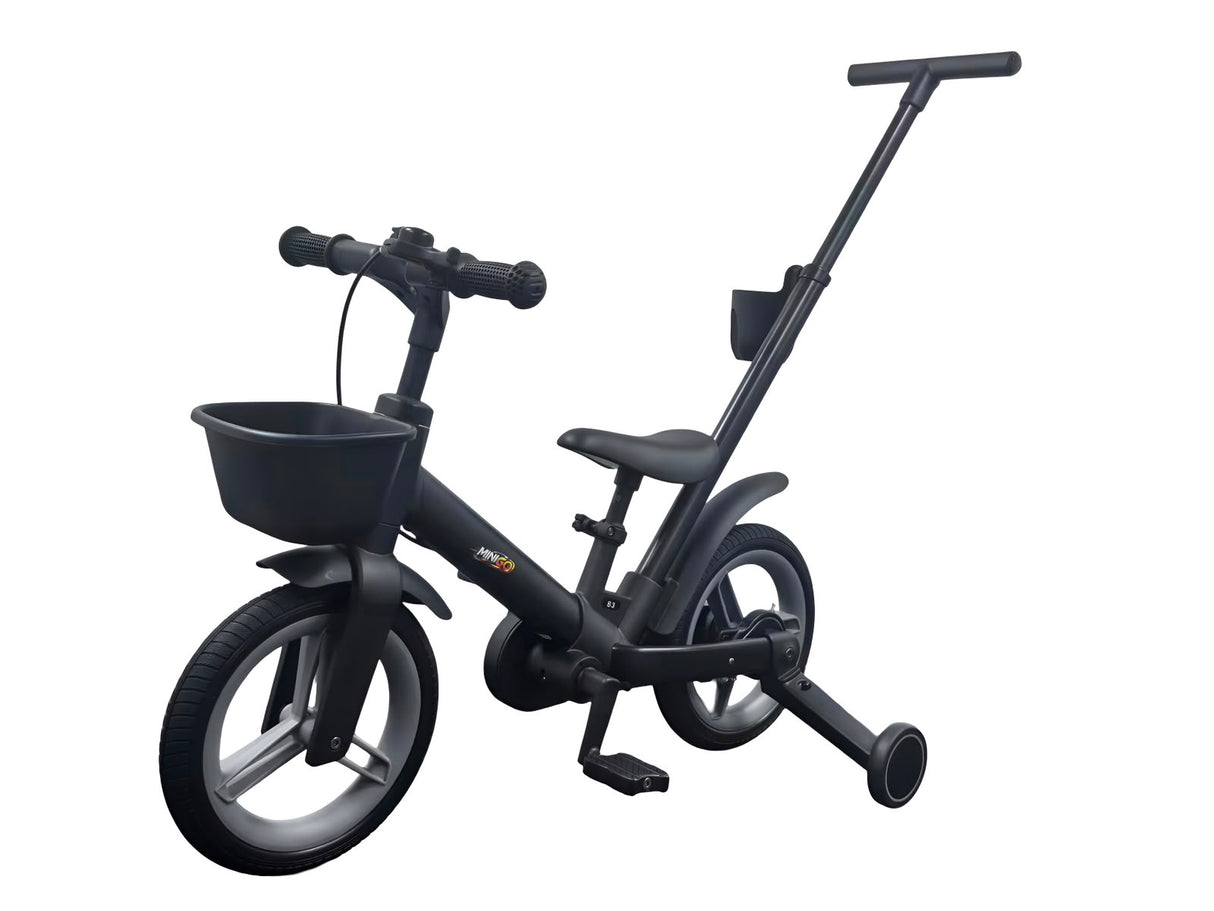 אופני איזון והאופניים הראשונים 5 ב-1 MINIGO עם ידית דחיפה להורים