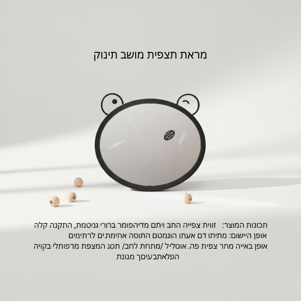 BE CARE Star – מראה אחורית אובלית, ABS | בטיחות ברכב