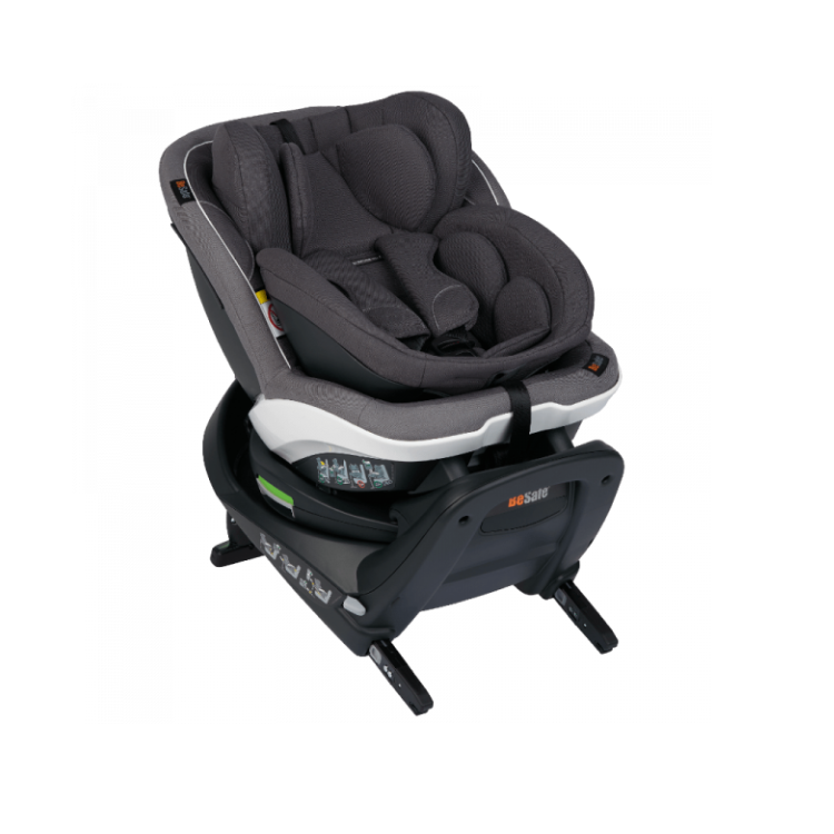 Be safe– כיסא בטיחות מסתובב 360° משולב בוסטר עם רגלית | בטיחות ברכב