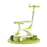קורקינט ילדים דגם YL-688 ירוק עם גלגלים מאירים ומושב מתכוונן
