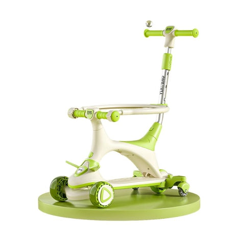 קורקינט ילדים דגם YL-688 ירוק עם גלגלים מאירים ומושב מתכוונן