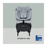 Be safe– כיסא בטיחות מסתובב 360° משולב בוסטר עם רגלית | בטיחות ברכב