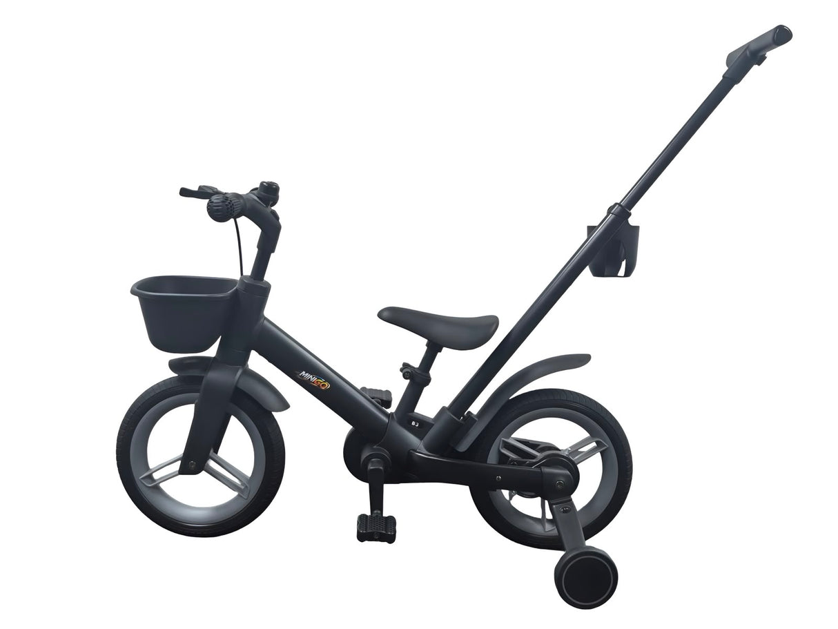 אופני איזון והאופניים הראשונים 5 ב-1 MINIGO עם ידית דחיפה להורים