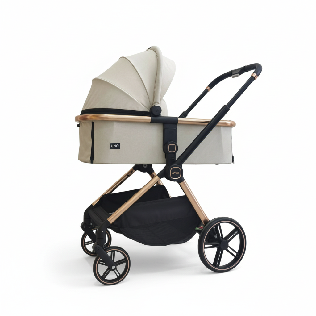 חבילת לידה מלאה – עגלה JANE, עריסה Minigo, שידה 80 ס"מ