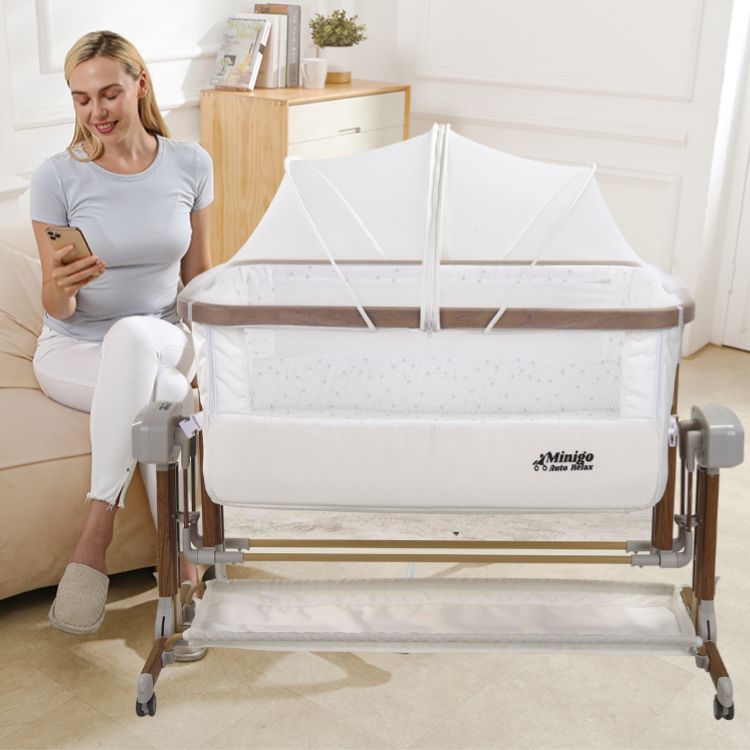 מיניגו – עריסה מתחברת חשמלית 3 ב-1 | עריסה לתינוק