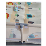 גדר פעילות מתקפלת לתינוקות 180×200 ס״מ – עם שטיח פעילות, כדורים