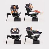 Be safe– כיסא בטיחות מסתובב 360° משולב בוסטר עם רגלית | בטיחות ברכב