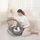 מאסטלה 4 ב-1 – נדנדה חשמלית וטרמפולינה עם מגש אוכל נשלף