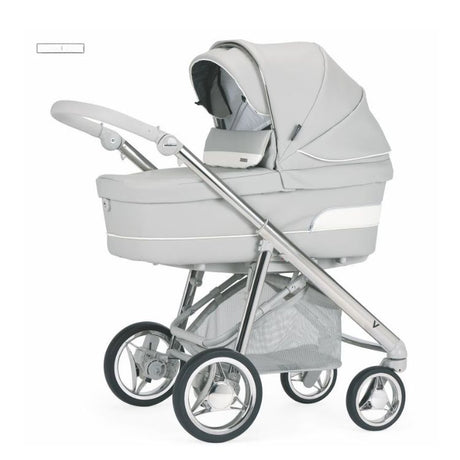 עגלת בבהקאר וי-פאק 053 אפור דמוי עור