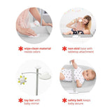 משטח החתלה מסיליקון עם חגורות ומובייל