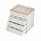 מיניגו – סט מיטה ושידה | חדר תינוק לבן