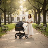 חבילת לידה מלאה – עגלה JANE, עריסה Minigo, שידה 80 ס"מ