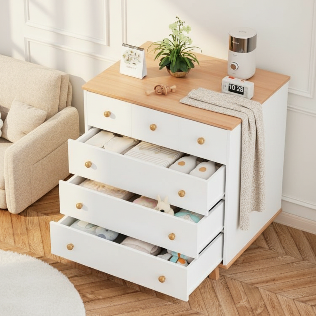 חבילת לידה מלאה – עגלה JANE, עריסה Minigo, שידה 80 ס"מ