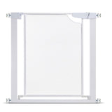 שער בטיחות רשת מתכת לבן דגם ללא קדיחה 77 ס״מ